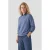 Anytime sweater met studs blauw