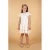 Le Chic midi jurk crochet ecru