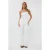 EsQualo Top Bandeau Embroidery Flower Off White