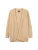 GOBI Cashmere Gebreid vest ‘Ajour Knit Open-Front Cashmere Cardigan’  beige