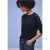 Street One Dames Shirt met knoopdetail in Blauw