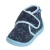 Playshoes pantoffels met sterrendessin Velcro donkerblauw/lichtblauw