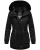 NAVAHOO Winterparka  zwart