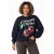 Colourful Rebel Curve katoenen sweater met print – zwart