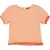 QPI T-shirt oranje met textuur