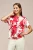 Camilla Print Top Rood / Wit