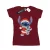 Disney Dames/Dames Lilo And Stitch Kerst Katoenen T-Shirt (Bourgondië)
