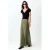 MANGO TEEN maxi rok met borduursels – kaki