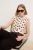 TRENDYOLMİLLA Dames Ecru Stippen Mouwloos Getailleerd Blouses