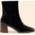 ICode Black Patent Leather Heeled Boots