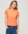 Superdry Vrouwen Essential Nauwsluitend T-shirt met Logo Cream