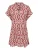 ONLY Blousejurk ‘ONLElody’  cognac / greige / donkerrood / wit