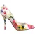 Dolce & Gabbana Witte Bloemige Leren Hoge Hakken Pumps Schoenen