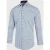 Blue Industry Wit blauw print overhemd |