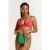 Shiwi Lou Bikini Set Waterlily Structure Red Waterlily Structure