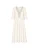 Haris Cotton Jurk ‘Maxi Dress in Textured Cotton with Laced Trim V Neck’  ecru