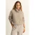 Expresso trui met wol beige gebreid
