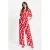POM Amsterdam gebloemde jumpsuit rood