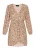 faina Cocktailjurk ‘Fashion Look’  beige / lichtbruin / rosa / zwart