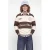 JACK & JONES JUNIOR gestreepte sweater met tekst – bruin/ecru
