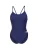 ARENA Badpak ‘LACE BACK SOLID’  donkerblauw / wit