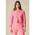 Oltre Striped Bolero Jacket Light Pink
