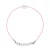 LOVE armband LINK zoetwaterparels Rond 9-10 mm White Nylon Rose Link 925