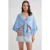 Gestructureerde V-hals Bolero Blouse