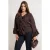 Trendyol Curve Dames Bruin Effen Lang Getailleerd Grote maten Blouses