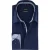 navy comfort fit overhemd Venti borstzak 100% katoen strijkvrij