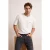 TRENDYOL MAN Heren Ecru Slogan Kort Oversized T-shirts