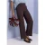Broek met Wide Leg pijpen en knoopdetails