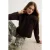 TRENDYOLMİLLA Dames Bruin Effen Lang, Regular fit Sweatshirts