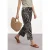 Street One Dames 7/8 broek met wijde pijpen in Loose Fit in Zwart