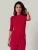 YOU LOOK PERFECT Trui ‘PULLOVER DARIA – Kurzarm Pullover mit Stehkragen’  kersrood