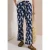 Cecil Dames Broek met High Waist en Wide Leg pijpen in een Loose Fit pasvorm in Blauw
