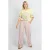 FLURESK straight regular waist gestreepte casual broek roze