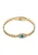 IZIA Armband  turquoise / goud