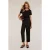 Motivi Carrot Trousers With Turn-ups Black