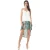 Contrast print hoog laag jurk