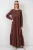 Maxi-jurk met babykraag en knoopsluiting