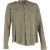 Balmain overhemd met lange mouwen en knoopsluiting in olijfgroen katoen