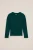 WE Fashion – Meisjes T-shirt van ribstof – Donkergroen – Katoen –
