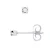 Diamanten oorknopjes 0040 Cts White Gold