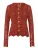 heine Gebreid vest  roestrood