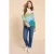 White Stuff Daisy Colour Block Jumper Green