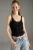 TRENDYOLMİLLA Dames Zwart Effen Mouwloos Getailleerd Blouses