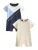 Baker by Ted Baker Rompertje/body  lichtbeige / navy / lichtblauw / wit