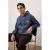 TRENDYOL MAN Heren Donkerblauw Slogan Lang Oversized Sweatshirts