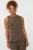 Ydence gilet donkerbruin
